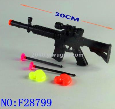 Children's small boy plastic hand toy gun with soft bullets police holster simulation props