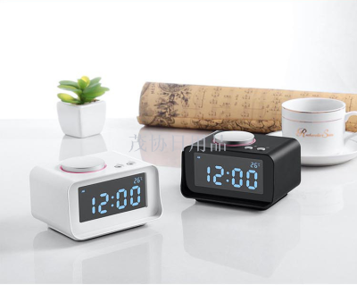 K1 Multifunctional Creative Smart Alarm Clock Hotel Snooze Mute Mini Bedside Electronic Digital Clock Radio