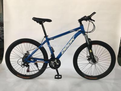 Bicycle 26 inches 21 speed high carbon steel frame frame wheel mountain bike factory direct sales
