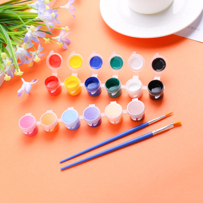 Low price sales 5ml12 color with two pens acrylic paint DIY paint acrylic paint