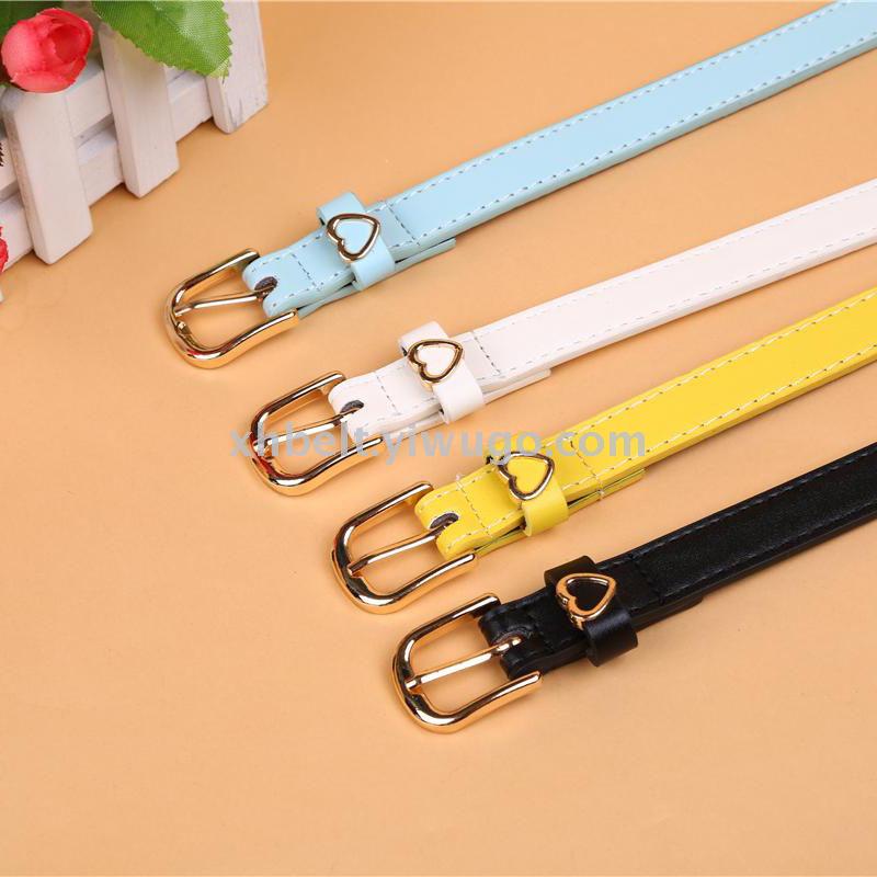 女士真皮皮带纯牛皮时尚百搭女式腰带简约韩国女牛仔裤用