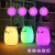 Creative and lovely seven-color LED cuddly bear silica gel tap lamp pressure relief vent atmosphere lamp toy gifts