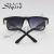 Fashion trend men and women large frame metal accessories sunglasses versatile sunglasses anti-ultraviolet 9748-p