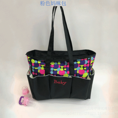 [manufacturers direct sales] new multi-functional multi-pocket waterproof mother and baby travel practical model mom bag