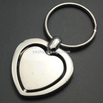 Folding rotary key chain can be customized logo rotary button