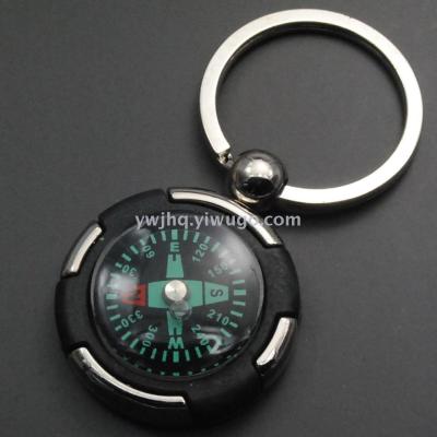 Compass function key chain gifts advertising promotional key chain can be customized logo
