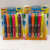 Color Fluorescent Pen Marker Suction Card Packaging 3 Pieces 4 Pieces 5 Pieces 6 Pieces Paper Box Marking Pen