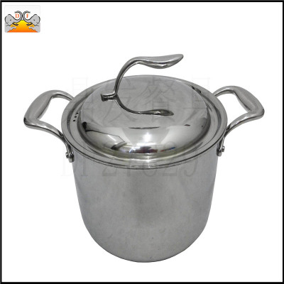 DF27829 ding fa stainless steel kitchen supplies tableware three-layer composite steel double ear soup pot noodle pot
