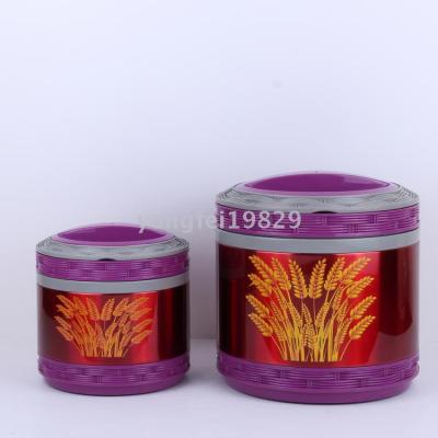 Outer plastic inner liner stainless steel insulated barrel household heat preservation bucket fashion tourism students 