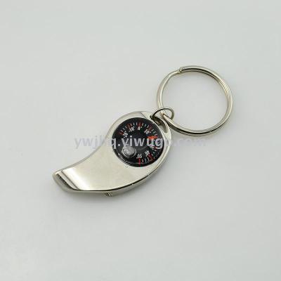 Thermometer functional bottle opener key chain practical travel key chain