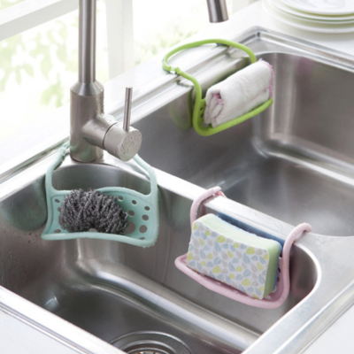 Folding sink hanger kitchen dishwashing sponge wiper dishwashing brush sponge storage rack