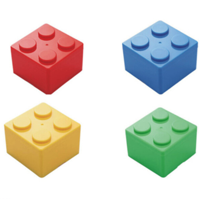 Square Storage Box Desktop Sundries Storage Box Candy Color Lego Building Blocks Modeling Storage Box