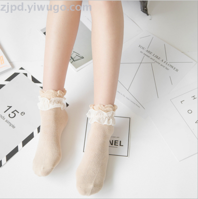 Japanese lace princess lace socks cotton imitation silk socks manufacturers wholesale women's socks