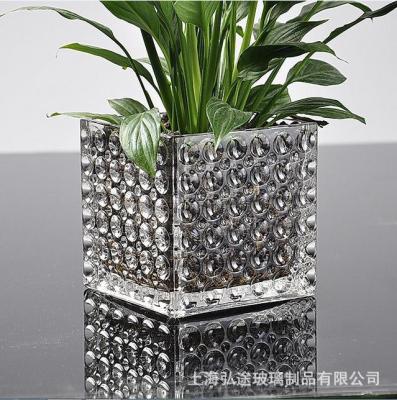 Hydroponic planting vessels transparent crystal glass dot jar creative vase home fashion decoration