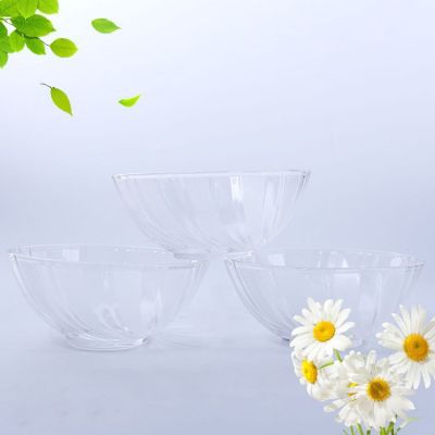 Creative whirlwind small glass bowl Creative engraved transparent glass bowl 6 box promotional gifts wholesale