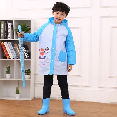 Children's raincoat h806-2 cartoon one-piece raincoat for boys and girls outdoor raincoat without bag and sleeve