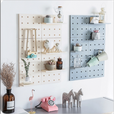 Wall Decoration Wall Storage Rack Living Room Simple Wall Hanging Plastic Wire-Wrap Board Storage Rack