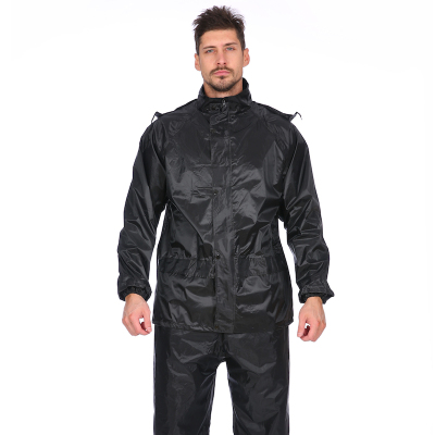 Huayi raincoat rainsuit 858-1 reflective thickened men 's and women' s raincoats site delivery split raincoat