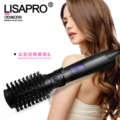 Hot style multi-function electric rotating automatic hair curler Hot air comb inner button hair straight comb manufacturers direct sale