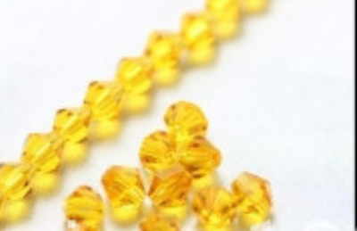 4# golden pointed beads
