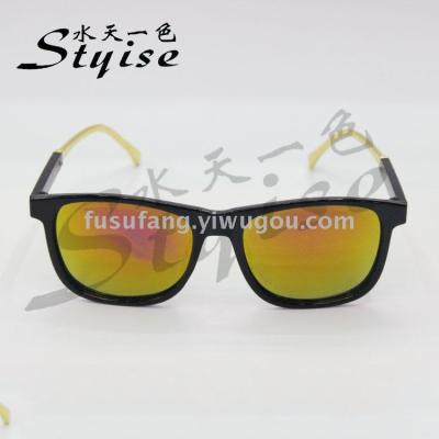Fashionable hipster dazzles colour film to reflect sunglasses sunglasses fashionable new fund 4101B