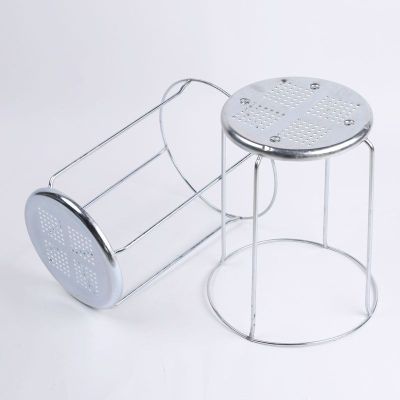 Galvanized Reinforced Iron Surface Hot Sale round Stool Home Dining Chair Reinforced Iron Stool