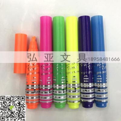 Mini highlighter marker pen fluorescent marker 6 pcs set DUOLE