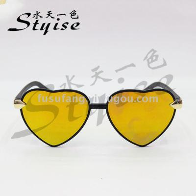 New lovely personality sunglasses peach heart beach holiday street glasses 5110