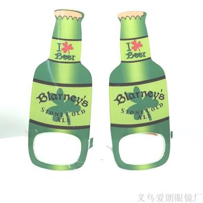 New Irish beer bottle glitter glasses glitter glasses Halloween costume party decorations