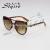 New small-face Korean style retro sunglasses leopard print beach resort street photo glasses 5109