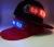 Red led light emitting cap flexible display scroll led cap led advertising cap flashing words a generation