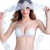 Lace jacquard invisible bra silicone breast stick seamless underwear strapless bra gathered breathable silicone bra