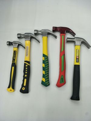 Plastic handle claw hammer household hammer hammer carpenter hammer hand hammer iron hammer hammer hammer striking hardware