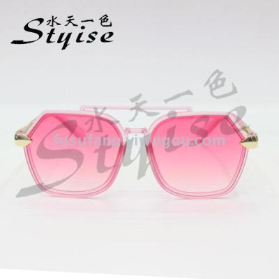 New jelly pink sunglasses personality street photo versatile sunglasses 5113A