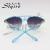 Stylish and comfortable double-beam jelly colored sunglasses with versatile personality and sunglasses 5117A