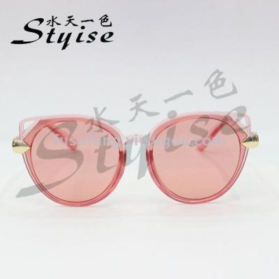 Fashion trend jelly pink sunglasses new large frame sunglasses 5104A