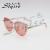 Fashion trend jelly pink sunglasses new large frame sunglasses 5104A