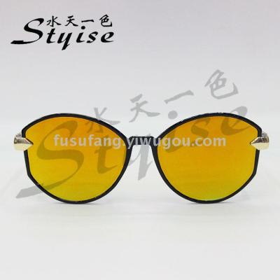 New all-in-one gold mercury sunglasses street photo sunglasses 5112A
