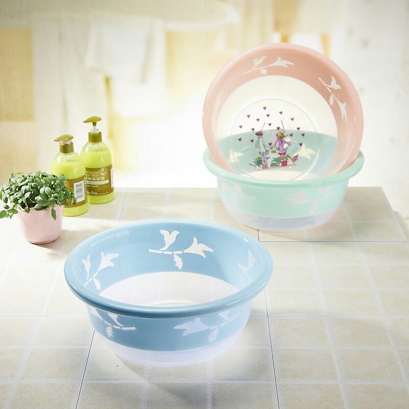 S41-1061家用塑料洗脸盆洗菜盆透明PP料加深加厚盆  