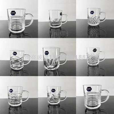 glass mug with handle tea cup water glass 