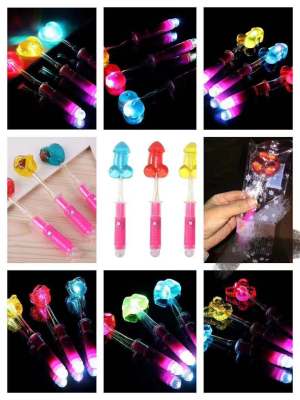 Colorful flash LED light lollipop wine bar candy night KTV nightclub holiday gifts