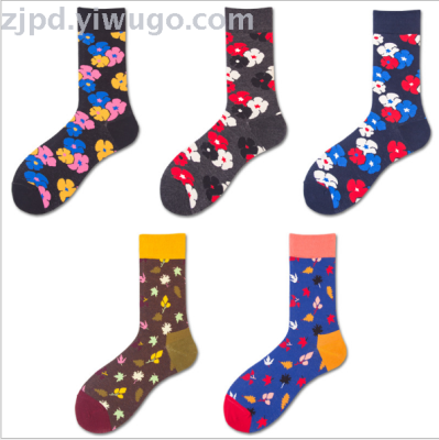 Cross-border special for colorful sports socks tide socks men socks wholesale in the high four seasons socks manufactu