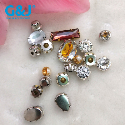 Imitation stage four claw drill button taobao hot sell DIY hand sewing wedding