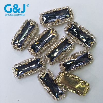 7*21, 8*24 long glass drill d-shaped claw welding chain, chain edge, hand-stitched clothing accessories