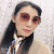 Web celebrity Korean version of large frame slim women sunglasses 2019 new sunglasses