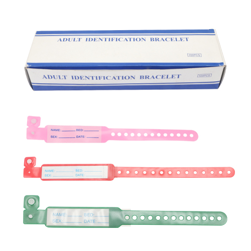 mk08-514a medical identification band disposable wrist strap identification waterproof pvc bracelet