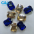 Hexagon trapezoidal shaped glass crystal on the four-hole claw drill hand sewing gift clothing nail beads accessories