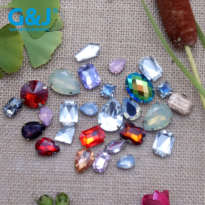 Various shapes of water drill glass acrylic four-claw clothing hand sewing stone claw diamond jewelry accessories