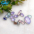 Various shape imitation Taiwan pearl jelly translucent beads blue D shape claw hand sewing metal clothing accessories