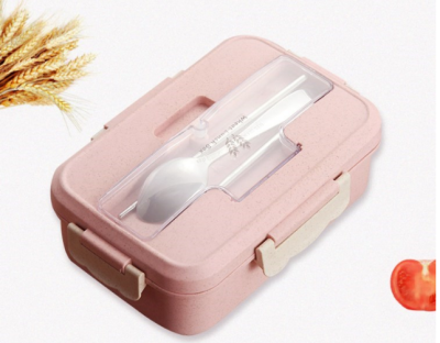 Nordic portable lunch box bento box can be microwave oven heating insulation division with cover Japanese lunch box 